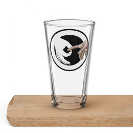 Logo - Shaker pint glass